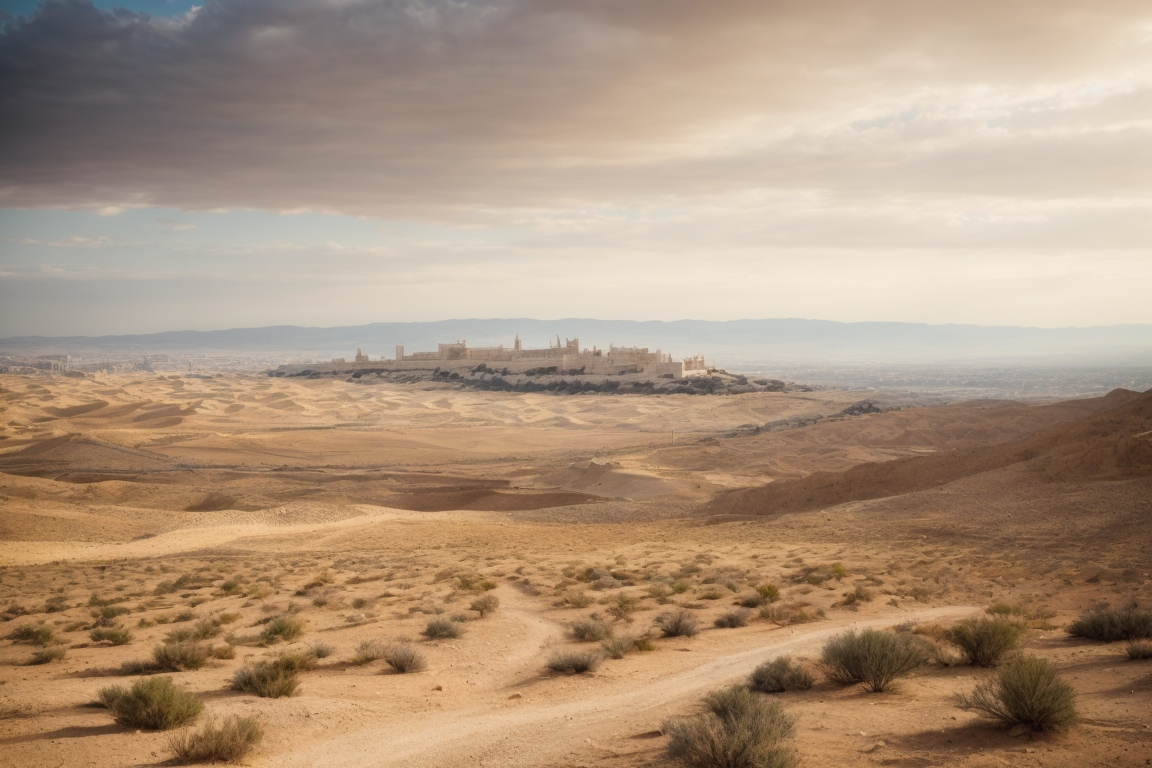 PhotoReal_Vast_desert_landscape_with_ancient_jerusalem_in_the_0 (1)